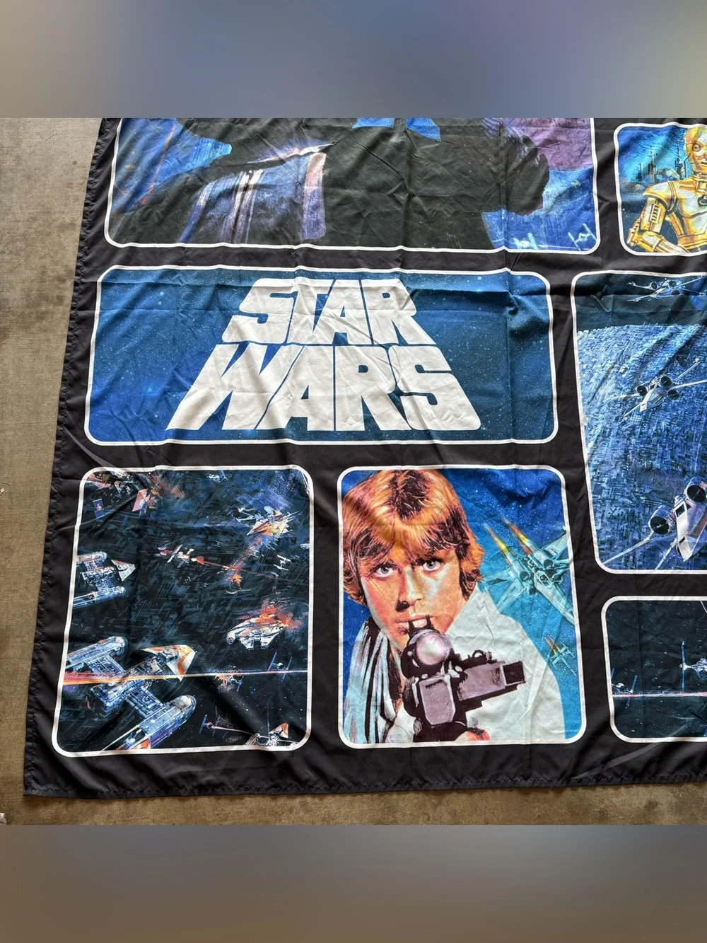Star Wars Fabric Shower Curtain 72” x 72”